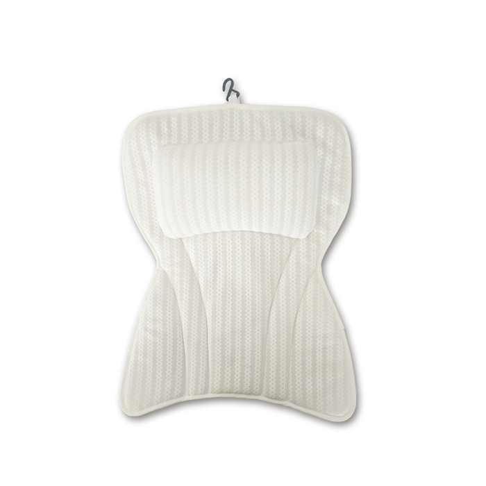 Breathable mesh fabric bath pillow